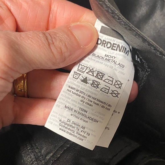 BNWT Dr. Denim faux leather pants size medium (27-29) - Picture 7 of 7